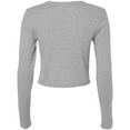 thumbnail image 2 of Bella + Canvas Womens Micro-Rib Cropped Long-Sleeved T-Shirt, 2 of 4