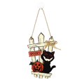 thumbnail image 1 of Bienvenida De Halloween Colgante De Puerta De Corona De Calabaza Para Decoración De Halloween Cateissary HA043247-04, 1 of 6