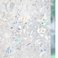 thumbnail image 1 of Película de ventana autoadhesiva estática 3D, lámina opaca para ventana, lámina de vidrio esmerilado, lámina decorativa, protección UV, flores, 90 x 200 cm, 1 of 5