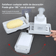 thumbnail image 4 of Soporte Organizador Baño Porta Jabon Jabonera Pared Regadera Xtellar blanco, 4 of 4