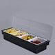 thumbnail image 4 of Dispensador de 4 Comp, Contenedor para Servir Condimentos Congelados, Barra de Bandeja Decorativa Congelada para Trabajos en el Hogar o Restaurantes, 4 of 5