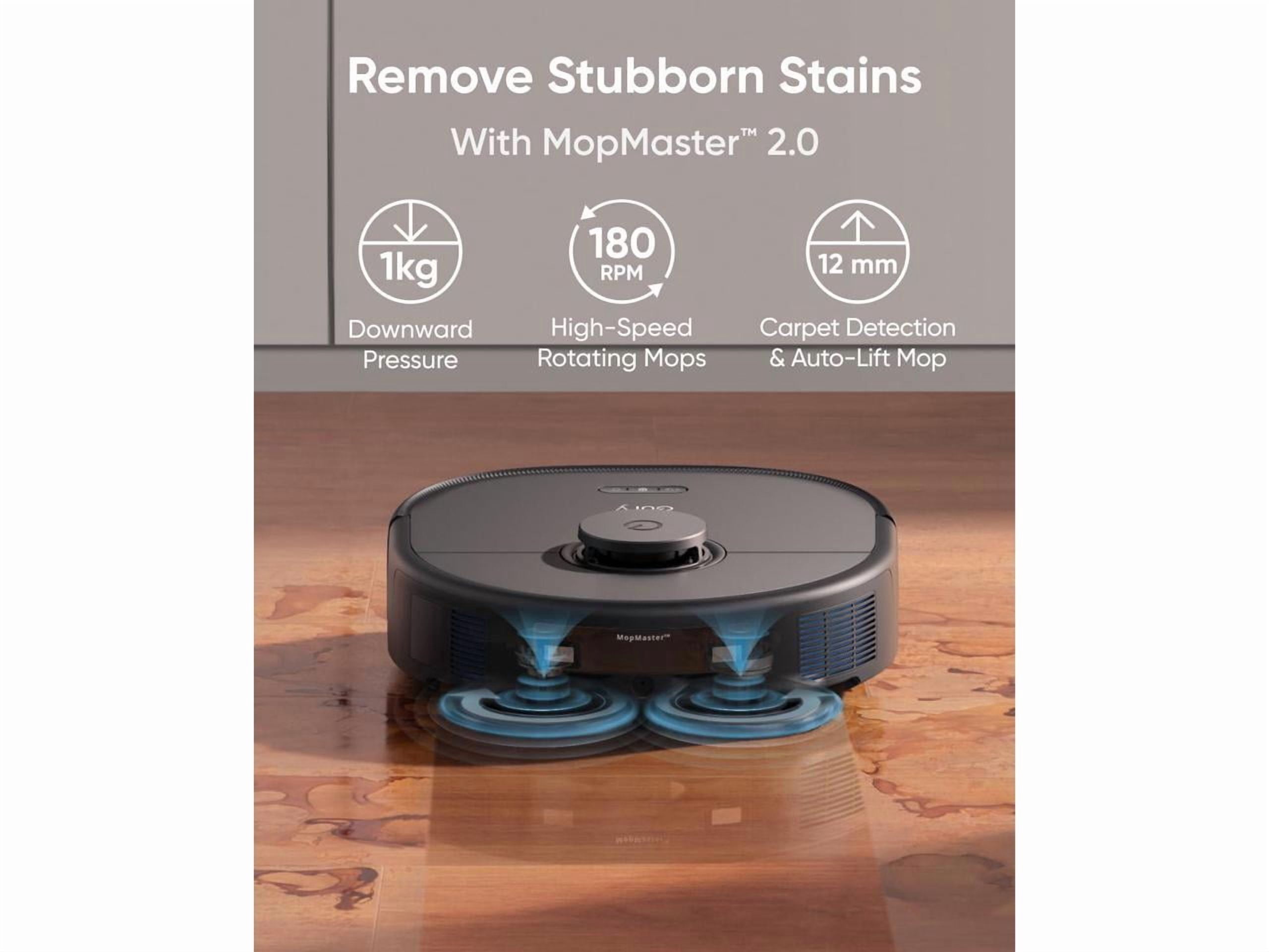 eufy X10 Pro Omni Robot Vacuum and Mop with 8,000 Pa Suction, Dual Mops with 12 mm Auto-Lift and Carpet Detection, AI Obstacle Avoidance, Auto Mop Washing, Auto Drying, Self-Emptying, Self-Refilling