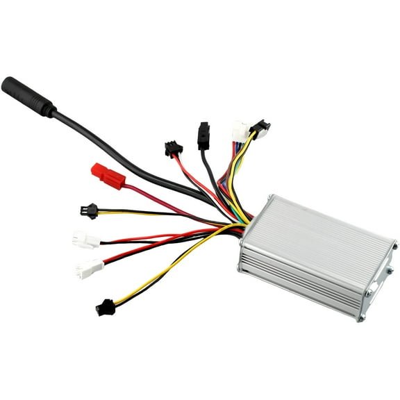 1 Pcs Ebike Controller 36V 48V 6-FET 15A 250W JN Controller for Electric Bicycle Replacements 15A SM Plug Double Light Wire Controller