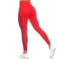 thumbnail image 3 of White Mark Women's High-Waist Mesh Activewear Sports Leggings, 3 of 5