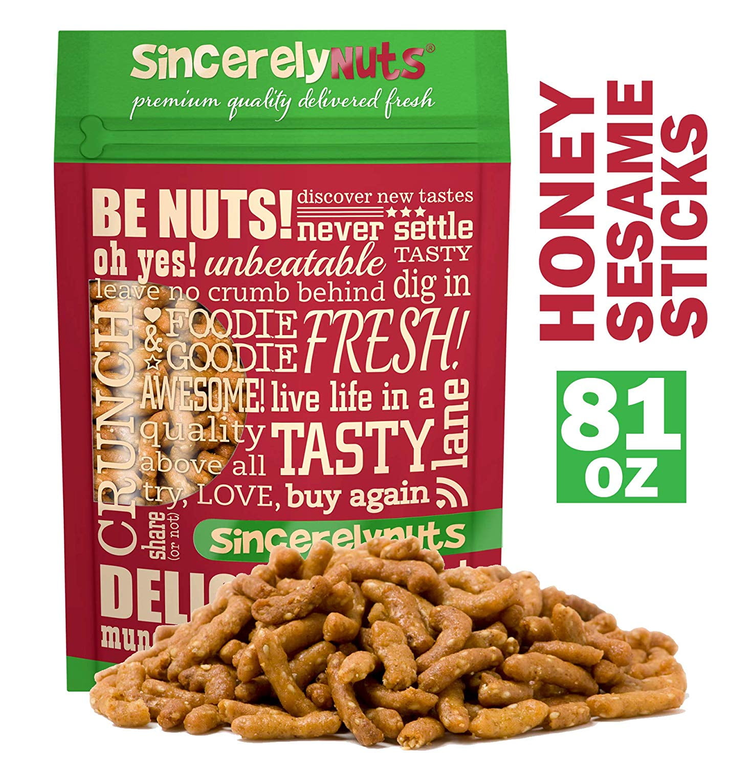Sincerely Nuts Sesame Sticks, Honey Roasted, 5 lb