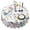 Pioneer Flower Floral, variant on Pioneer Flower Floral Print Pattern Round Tablecloth 60"x60",Wrinkle Wipeable Table Cloth for Kitchen Dining Room Picnic Patio Party
