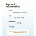 thumbnail image 2 of Curvy Tweezers for Eyelash Extension - Professional False Lash Tools Stainless Steel Precision Tweezers(Gold), 2 of 6