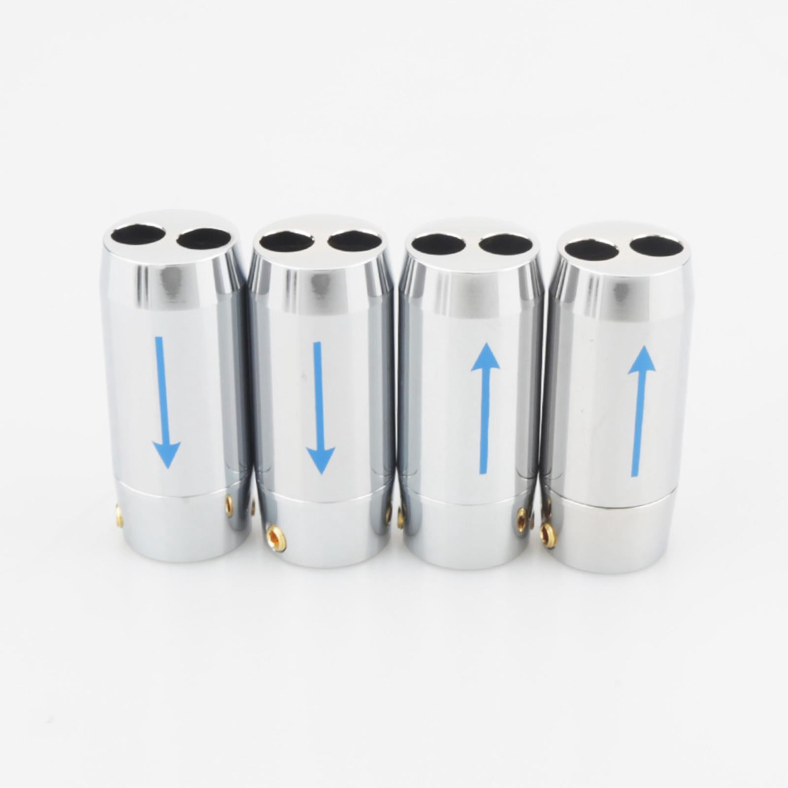 4PCS Cable Pant Aluminium HiFi Speaker Wire Pants Boot Y Splitter 1 to 2 DIY Speaker Cables for RCA Bi-Wire Cable