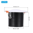 thumbnail image 2 of Uxcell 4 Inch Round Air Vent Spring Loaded, 2pcs ABS Adjustable Soffit Exhaust Vent for Home Office Ventilation, White, 2 of 7
