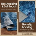 thumbnail image 5 of OMERAI Machine Washable Rugs 9'x 12' Modern Abstract Non Slip Rug for Living Room, Bedroom Rug, Farmhouse, Dining Room, Indoor, Blue, 5 of 8