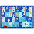 thumbnail image 7 of DweIke Kids Contemporary Machine Made Blue Cartoon Area Rugs, 3 x 5, Washable, 7 of 7