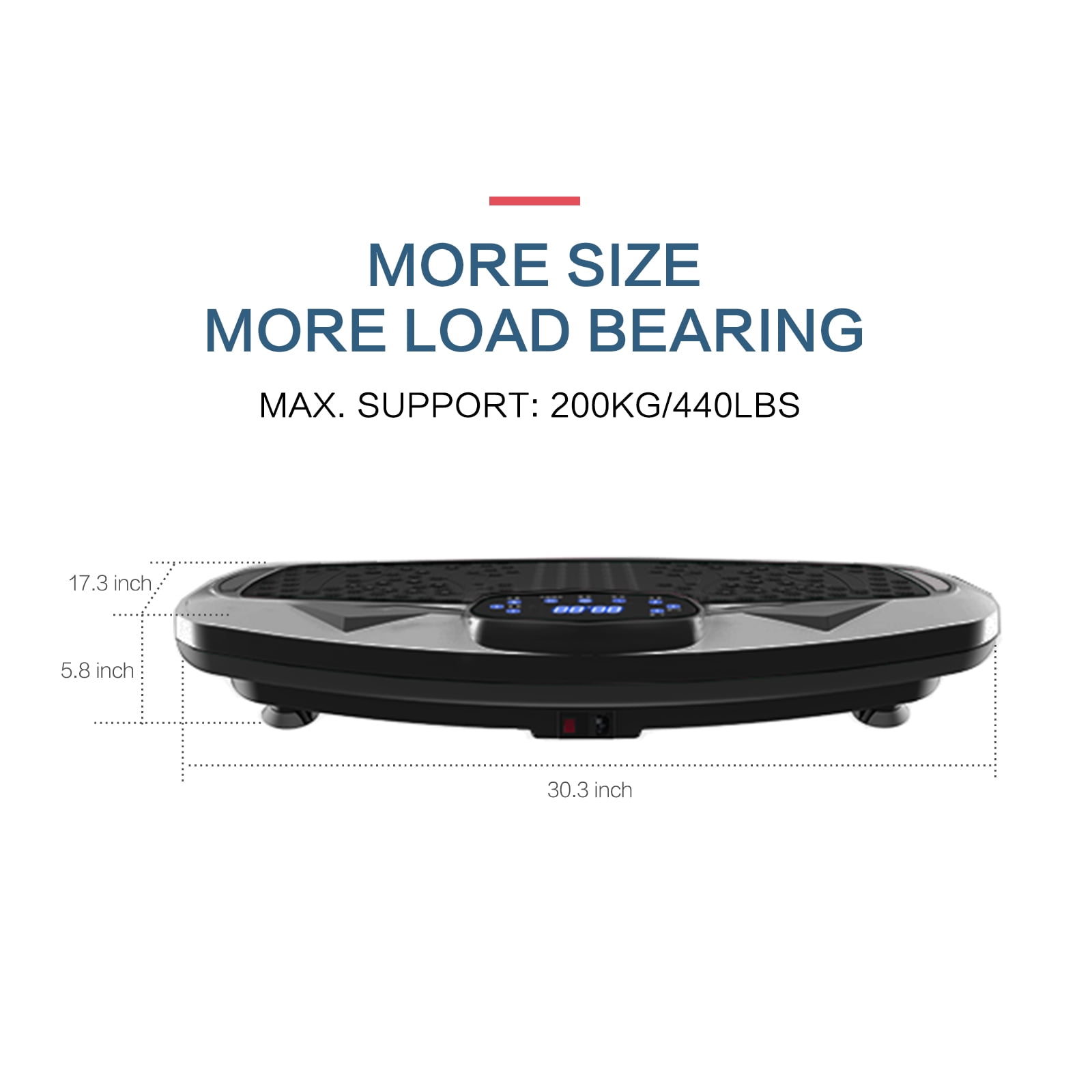 Nimto Black Vibration Plate Exercise Machine Whole Body Workout Vibration Fitness Platform for Home Fitness and Weight Loss