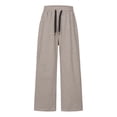 thumbnail image 7 of JCCXIN Toddler Kids Girls Active Sweatpants Joggers Athletic Cargo Pants Baggy Straight Leg Drawstring Trousers With Pockets Fall Winter Casual Daily Wear Lovely Party Bottoms,Beige,5-6 Years, 7 of 7