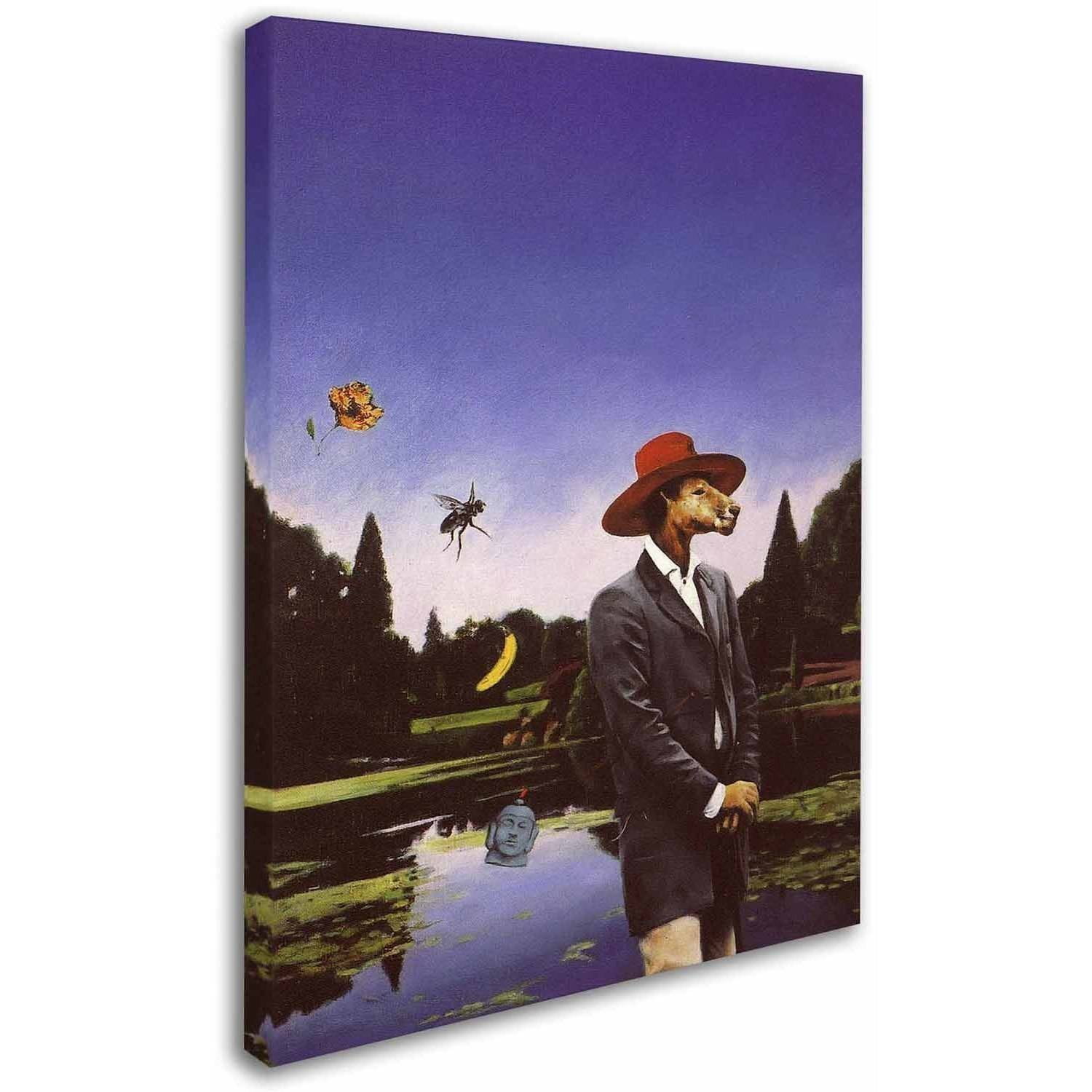 Trademark Fine Art 'Kangaroo Hat' Canvas Art by Nick Bantock