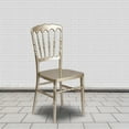 thumbnail image 3 of Flash Furniture 2 Pack HERCULES Series Gold Resin Stacking Napoleon Chair, 3 of 9