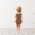 thumbnail image 2 of Fesfesfes Parent-child Spring Dress Solid Color Sling Dress Beach Sleeveless Dress Mother-daughter Girls Dress Suit Mommy and Baby Overalles, 2 of 8