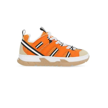 

Burberry Kids Bright Orange Union Mesh Detail Sneakers Brand Size 27 (10.5 Little Kids)