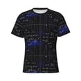 thumbnail image 4 of Vsdgher Mathematica Science Print Men's Dry Fit Mesh Athletic Shirts Moisture Wicking Tennis T-Shirt Tops, 4 of 9