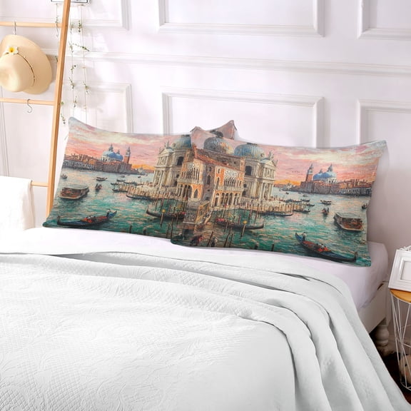 Pillow Case Plush Pillow Beautiful Church Case standard size/King size/Queen size Bed Pillow Pillowcases