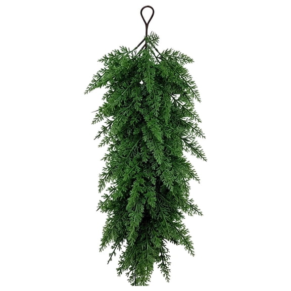Christmas Swag Wall Hanging Fireplace Decor Teardrop Wreath Christmas Swags Artificial Teardrop Floral Swag Christmas Door Decorations Artificial Christmas Door Swag