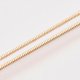 thumbnail image 3 of 5Pcs Brass Square Snake Chain Necklace Minimalist Necklace Fashion Jewelry with Lobster Clasps for Men Women Trendy Wedding Birthday Gift Light Gold 18.5 inch(47.2cm) 1mm, 3 of 3