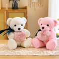 thumbnail image 2 of Teddy Bear Plush Doll Pink 30cm, 2 of 3