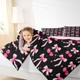 thumbnail image 2 of Feelyou Bow Cherry Queen Comforter Set, Stars Print Bedding Comforter Set, 3-Piece, 2 of 6