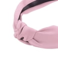 thumbnail image 4 of Accesorios de moda para el cabello, diadema anudada única para mujeres, bandas para el cabello de nudo superior, color rosa, 4 of 7