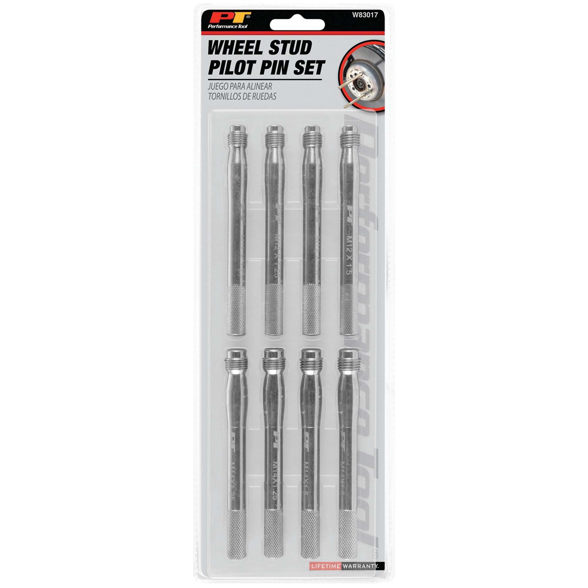 Wilmar Corp. / Performance Tool 8 Piece Wheel Stud Pilot Pin Set