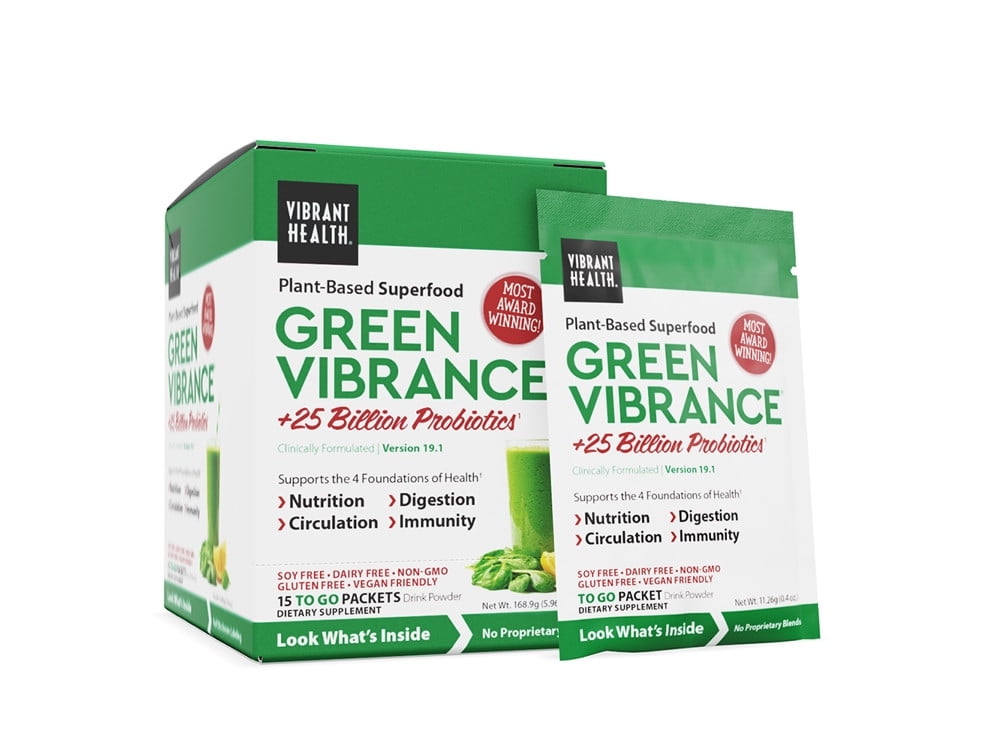Vibrant Health Green Vibrance Powder 15 Packets