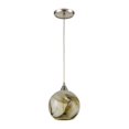 thumbnail image 2 of ELK 60245/1 Splitrock 7 inch Satin Nickel Mini Pendant Ceiling Light, 2 of 2