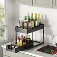 thumbnail image 3 of AMBLER 2 Pack Under Sink Organizer, 2 Tier Sliding Under Sink Storage with Hooks Bathroom & Kitchen, 3 of 7