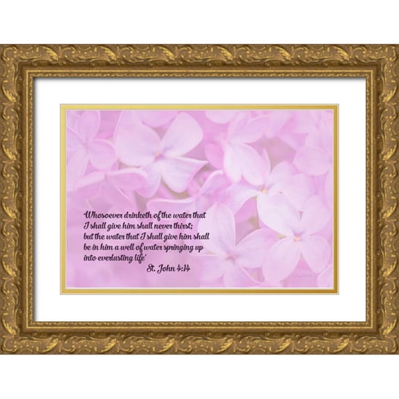Murdock, Ramona 14x11 Gold Ornate Wood Framed with Double Matting Museum Art Print Titled - Living Water