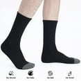 thumbnail image 6 of Mens 100% Cotton Cushioned Crew Socks, Athletic Performance Moisture Wicking Work socks, 6 of 7