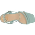 thumbnail image 5 of Sam Edelman Kia Tide Blue Squared Open Toe Ankle Strap Block Heeled Wide Sandals (Tide Blue, 6.5), 5 of 6