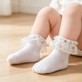 thumbnail image 5 of Miaouyo Ankle Socks for Little Girls Lace Ruffle Cuff Breathable Princess Socks, 5 of 7