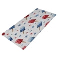 thumbnail image 2 of Leather Keyboard and Mouse Desk Mat Office Desk Accessories Protective Office Desk Decor Desk Pad Mat for Gaming, Work from Home, Office Red and Blue Popsicle 23.6" x 47.2", 2 of 9