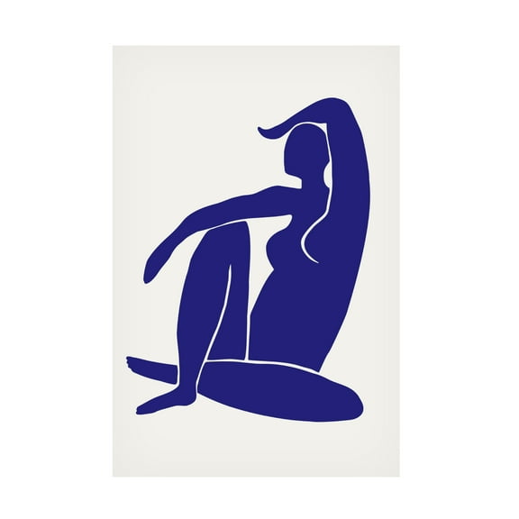 Trademark Fine Art Pictufy Studio II Figure Bleu Canvas Wall Art