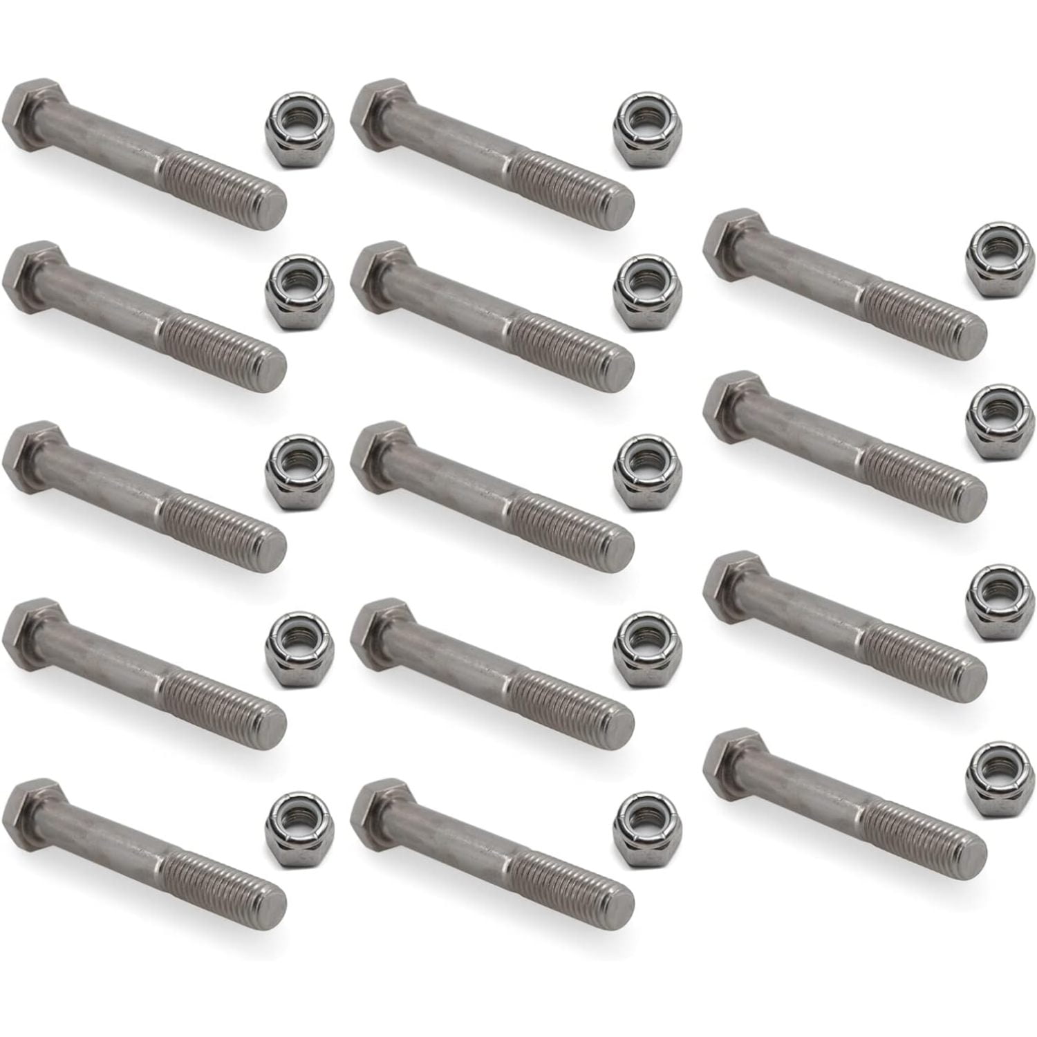 Stainless Steel Trailer Leaf Spring Mounting Bolts 3 1/2 inch Length 1/