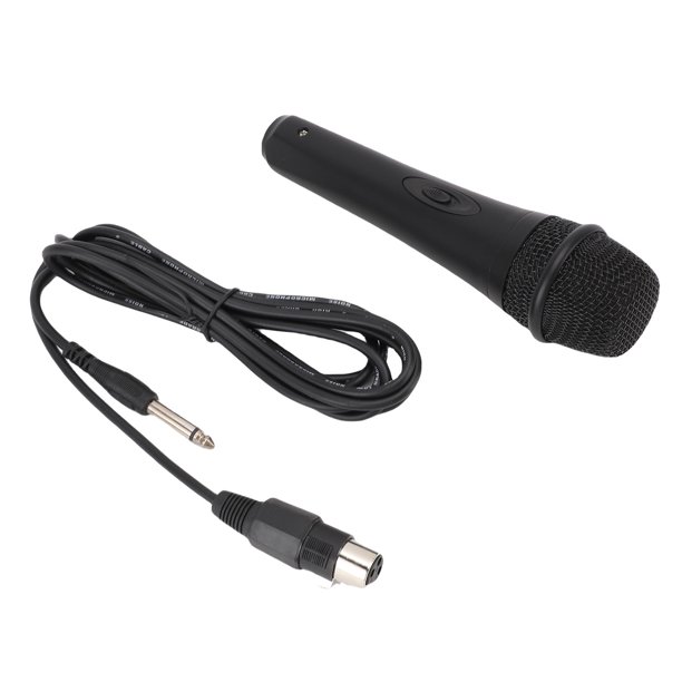 Micrófono Dinámico, Micrófono De Mano Con Cable Plug And Play Metal ABS Anti Interferencia Agarre Cómodo Para Karaoke