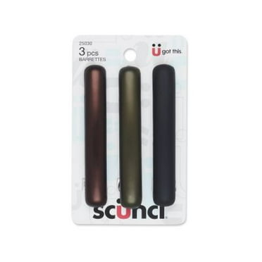 SCUNCI A/C BARRETTES 3 PK