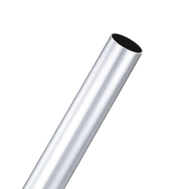 Tubo redondo de aluminio 6063 de 1 paquete, 27mmx29mm (IDxOD) 300mm de longitud