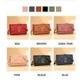 thumbnail image 2 of Women's long purse coin purse female double zipper crossbody wallet clutch bag shoulder bag cell phone bag card holder, 2 of 8
