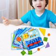thumbnail image 4 of Bloques de cvijas de para uñas, rompecabezas, juguetes, juegos en 3D, de construcción, tablero de cvijas, juguetes para uñas con SM SunniMix Juego de mesa de clavos de hongos, 4 of 8