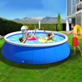 thumbnail image 2 of HLONK Large Ring Inflatable Swimming Pool Round Dish Swimming Pool  PVC Material On The Ring Inflatable  Efficient And Convenient  Suitable For Indoor And Outdoor Courtyard, 2 of 5