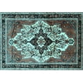 thumbnail image 1 of Ahgly Company Indoor Rectangle Persian Light Blue Traditional Area Rugs, 8' x 12', 1 of 4