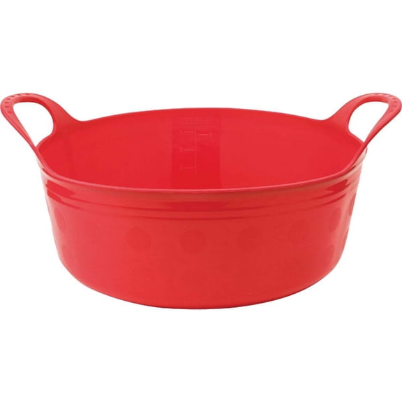 Tuff Stuff 5 Qt. Red Plastic Flex Tub F5Q-RD