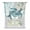 Turquoise, variant on Coastal Octopus Tie Up Curtains for Kitchen Windows,Adjustable Rod Pocket Valance 45 Inch Short, Teal Nautical Beach Starfish Vintage Window Treatment Balloon Roman Blind Shade, 52" x 45"