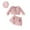 Pink, variant on Odeerbi 6M-3Y Toddler Girls Cotton Outfits Fleece Trim Long Sleeve Jacket Shorts with Beret Hat Three-piece Set Toddler Girls Clothes