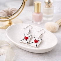 RubyLee Elegance Love Letter Envelope Dangle Earrings for Women